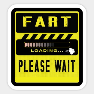 Fart Loading Please Wait Sticker